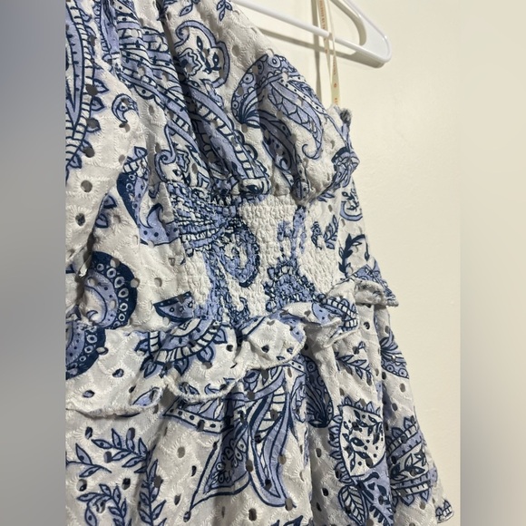 Farm Rio One-Shoulder Eyelet Midi Dress 🩵 - Picture 11 of 11